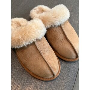 UGG Scuffette II Slippers Women Size 6 Chestnut 5661